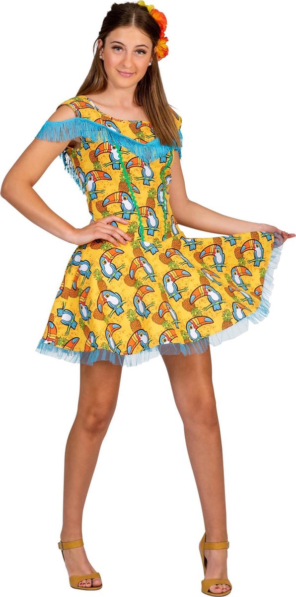 Verkleedjurkje | Tucan Dress | Dames | Maat 32-34 | Verkleedkleding | Carnavalskleding